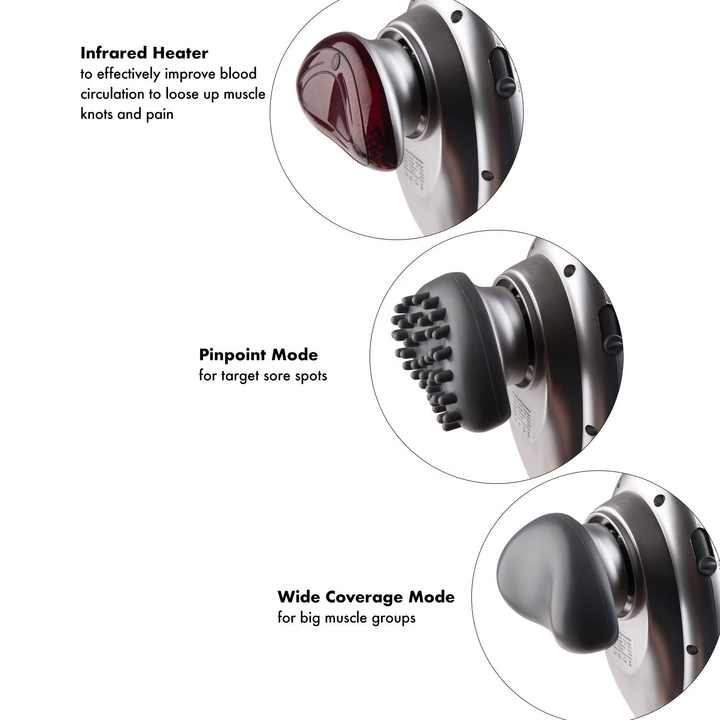 Handheld Electric Body Massager Infrared Heat Pain Relieve Massager