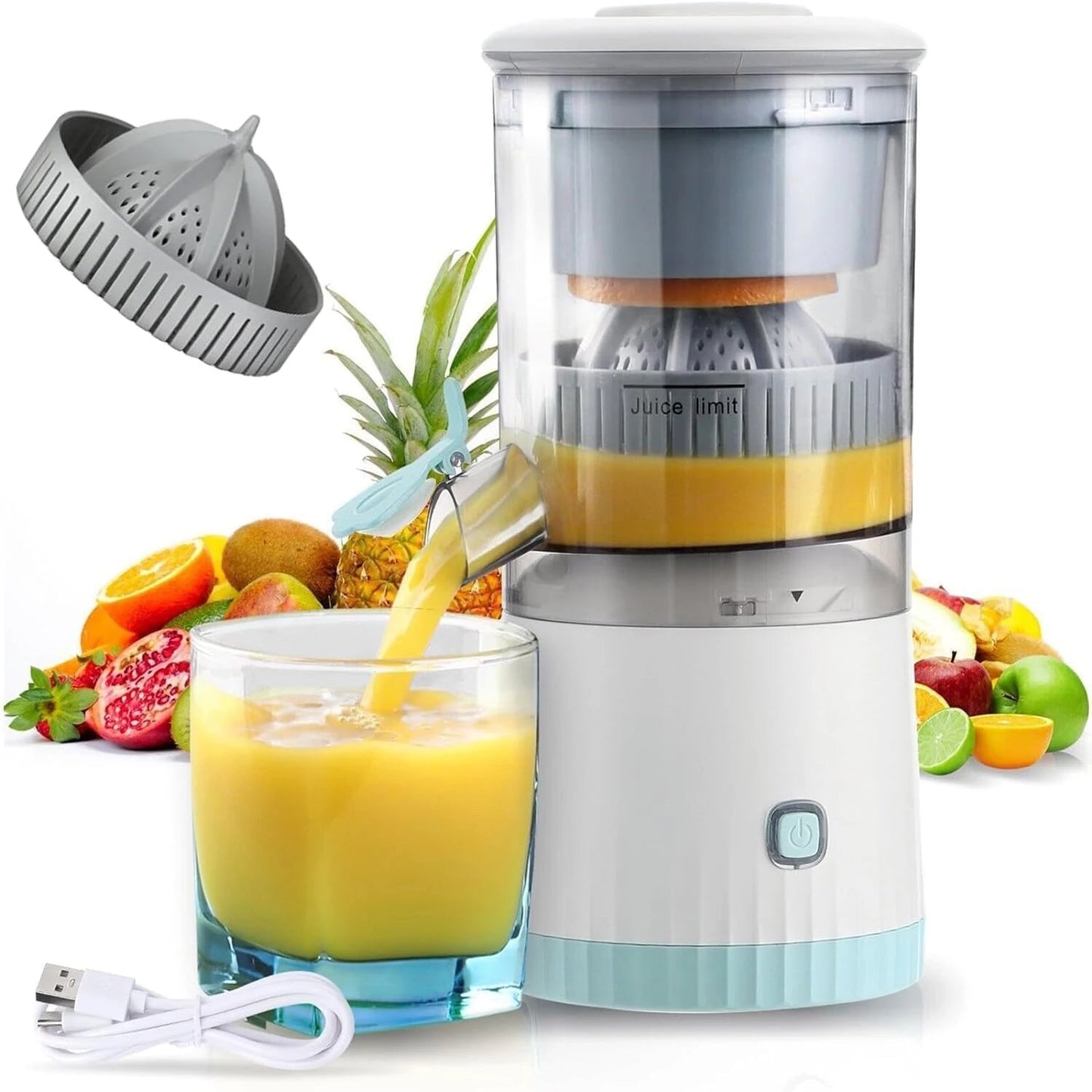 Electric Citrus Juicer : Ideal for juicing halved citrus fruits